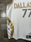 Dallas Mavericks Luka Doncic  77 Nike City Edition Jersey White Gold Medium  44 