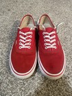 Vans Skate Authentic Red Canvas Men s Sneakers Us 11 5 Skateboarding Shoe  box 