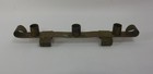 Antique Arts And Crafts Handmade Brass Three Candle Holder