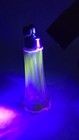 Antique Czechoslovakia Perfume Bottle Atomizer Purple Uranium Glass Art Deco  