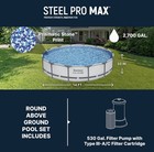 Bestway Steel Pro Max 14  X 33  Round Above Ground Swimming Pool Set  530 Gph