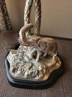 Rare Victorian Silver Plate Vintage Compote Centerpiece Elephant   Palm Trees