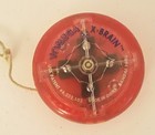 Yo-yo X-brain Yomega Bandai 1998 Auto Return Red Toy Vg Needs Restrung