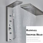 Shower Panel Tower System Stainless Steel 5-function Rain Waterfall Massage Jets