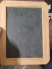 Vintage Antique Slate Black Board Chalk Board 7 75x6 Inches Pine Wood Frame 