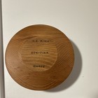 Vintage Quade Anderson Signed Hand-turned New Zealand Rimu Wood Tealight Candle