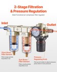Vevor Air Compressor Filter Regulator 1 2  Npt 25  m   5  m Air Drying System