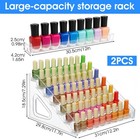 2 Pack Acrylic Nail Polish Organizer 84 Bottles Of 7 Layers Acrylic Display R   