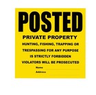 Posted No Trespassing Yellow Hi-vis Tear Resistant Tyvek Signs 11 x 11  10-pack