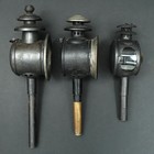 3 X Antique Coachman Lamp In Unrestored Original Condition Around 1900 1 109eh