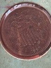 1865 Us Two Cent Piece - Civil War Era Copper Coin - Clear Date Great Patina