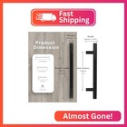 Nizado 5 Inch Black Cabinet Handles  Square Drawer Dresser Pulls 10 Pack  Kitche