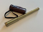 Vintage Brass Jason Telescope Spyglass With Case Nautical Seafaring Monocular