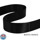 Gtybova 7 8 Inch X 100 Yards Ribbon Double Face Black Satin Ribbon Polyester 