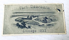 World s Columbian Exposition Chicago Day 1893 Ticket Oct 9th 1893 Ft  Dearborn