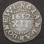 1652 Massachusetts Small Pine Tree Shilling - Ngc Authentic Clipped Coin