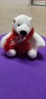 Coca-cola Polar Bear In Scarf 4  Plush Toy Coke Stuffed Animal