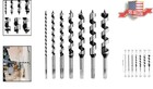 Versatile 7-piece Auger Drill Bits - Perfect For Softwood   Hardwood Projects