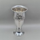 Arts And Crafts Magnus Aase Norway 830s Silver Hammered Vase