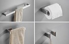 Towel Bar Set 4pcs Bathroom Hardware Accessory Set Brushed Nickel Sus304 Stainle