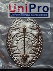Vtg Unipro Allied Universal Security Services Badge  Silver Tone  Random Number