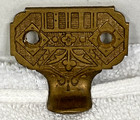 Antique Cast Bronze Eastlake Ornate Floral Geometric Window Sash Lift Pull