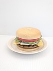 Vintage Ceramic Cheeseburger Coaster Set By Jo Anne Marquardt Jam Inc 1979
