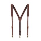 Genuine Leather Suspenders For Men  Heavy Duty Y   back Design  Adjustable Straps