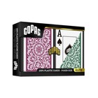 Copag 1546 Design 100  Plastic Playing Cards  Poker Size Standard Green burgu   