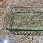 Vtg Martha Stewart Everyday Mse 9 x 13  Green Ribbed Casserole 3 Qt Dish Cpix