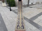 Vintage Oushak Runner Rug 1 7x11 2 Ft Purple Navy Turkish Rug
