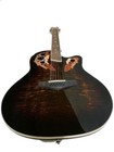 New 12 String Round Back Flamed Ovat  Style Full-size Acoustic electric Guitar 