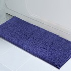  Plush Bathroom Rug 59x21  Absorbent Machine 4 11  X 1 9   runner  Royal Blue