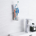 Toothbrush Holder Wall Mounted  Bathroom Storage Stand For Razor  Toothpaste - S
