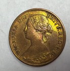 Nova Scotia 1861 1 2 Cent - Victoria - Nice Condition 