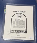 Charles Barkley Auto Autograph Signed 1991 Hoops 8x10 Photo Card 76ers Hof Jsa