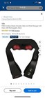 Fitrx Cordless Shiatsu Shoulder Back N Neck Massager With Heat Usb-rechargeable