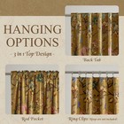 Vintage Floral Velvet Curtains 96  Long  Light Reducing  2 Panels  Yellow