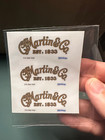Martin And Co Guitar Decal Headstock Restoration Decals  3-pack