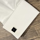 Black Square Clear Crystal Cufflinks Men Daily Wear Birthday Cuff Link With Box