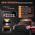 47inch Low Profile Roof Top Strobe Lights Bar W controller Emergency Amber White