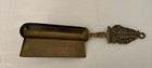 Vintage Fire Side Set Brush   Pan Brass Retractable Ship Themed Victory