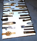 Great Lot  40  Mostly Vintage  Tie Clips  Many Designs   Decorations