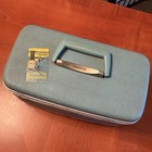 Vintage Samsonite Silhouette Style 1212 Turquoise Train Case Luggage With Key