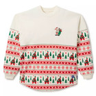 Disney Parks Santa Mickey Mouse Merry Christmas Fair Isle Spirit Jersey Medium