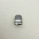 Antique Sterling Silver Size 6 Decorative Banding Thimble Sewing Collectible