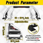 Adjustable Truck Sport Roll Bar Stainless Steel For F-150 F-250 Silverado Sierra