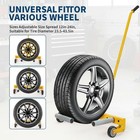 Adjustable Tire Wheel Dolly Cart  330 Lbs Truck Tire Lifting Wheel Mover Dolly
