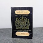 Vintage Expired 1950 s British Uk Passport 477802 Miss J E Davies   Stamps Prop