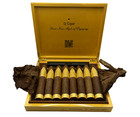 G Cigars Luxury Highquality Cedar Wood Humidor For 10-15 Cigars   gold  Big 
